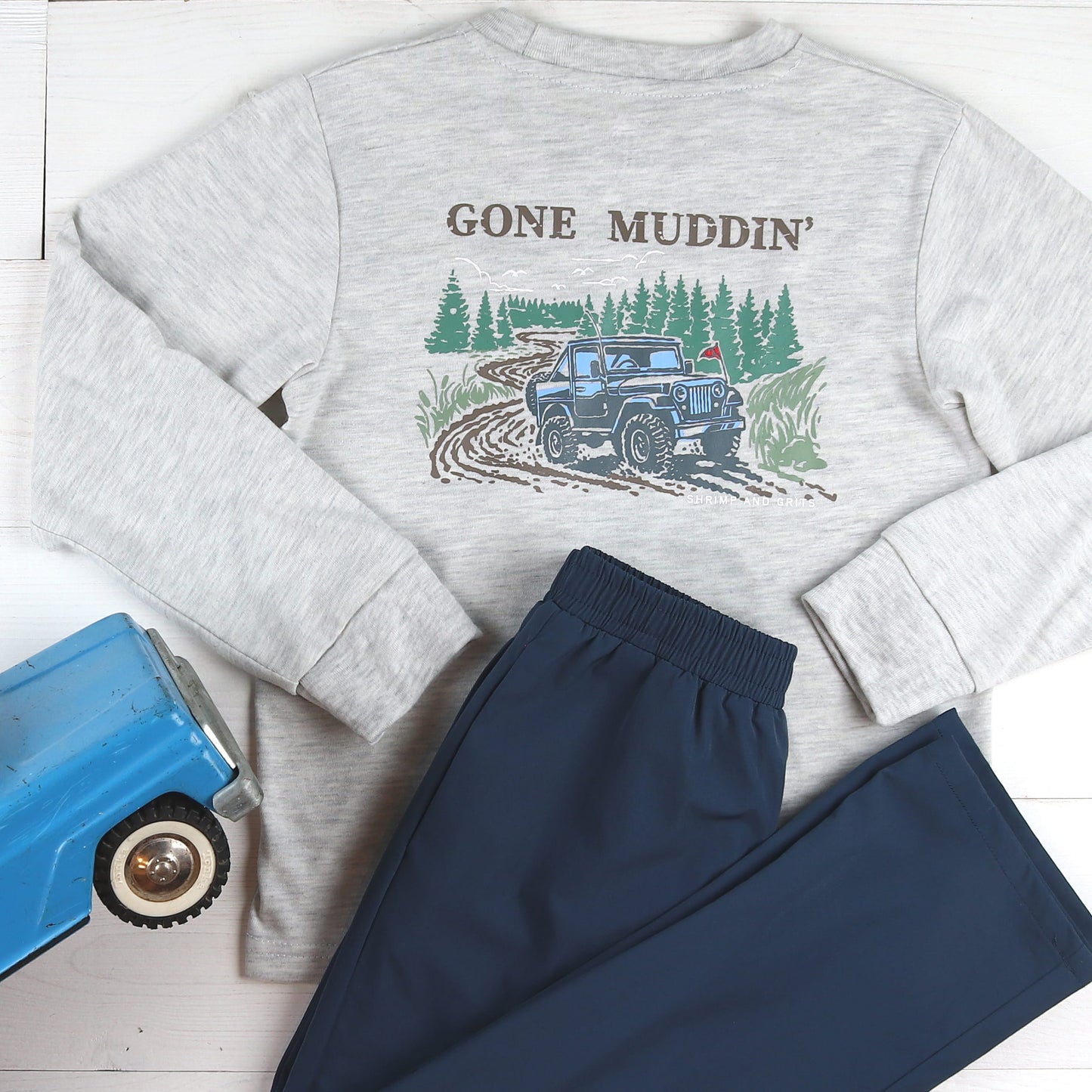 Gone Muddin Graphic Tee Deep Harbor Performance Pants