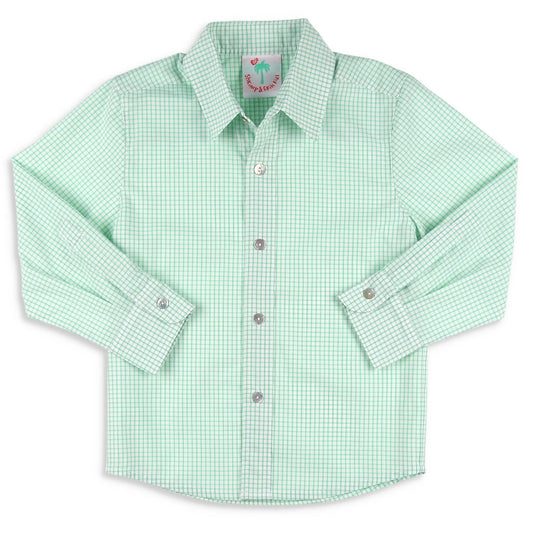 Boys Oxford - Green Check