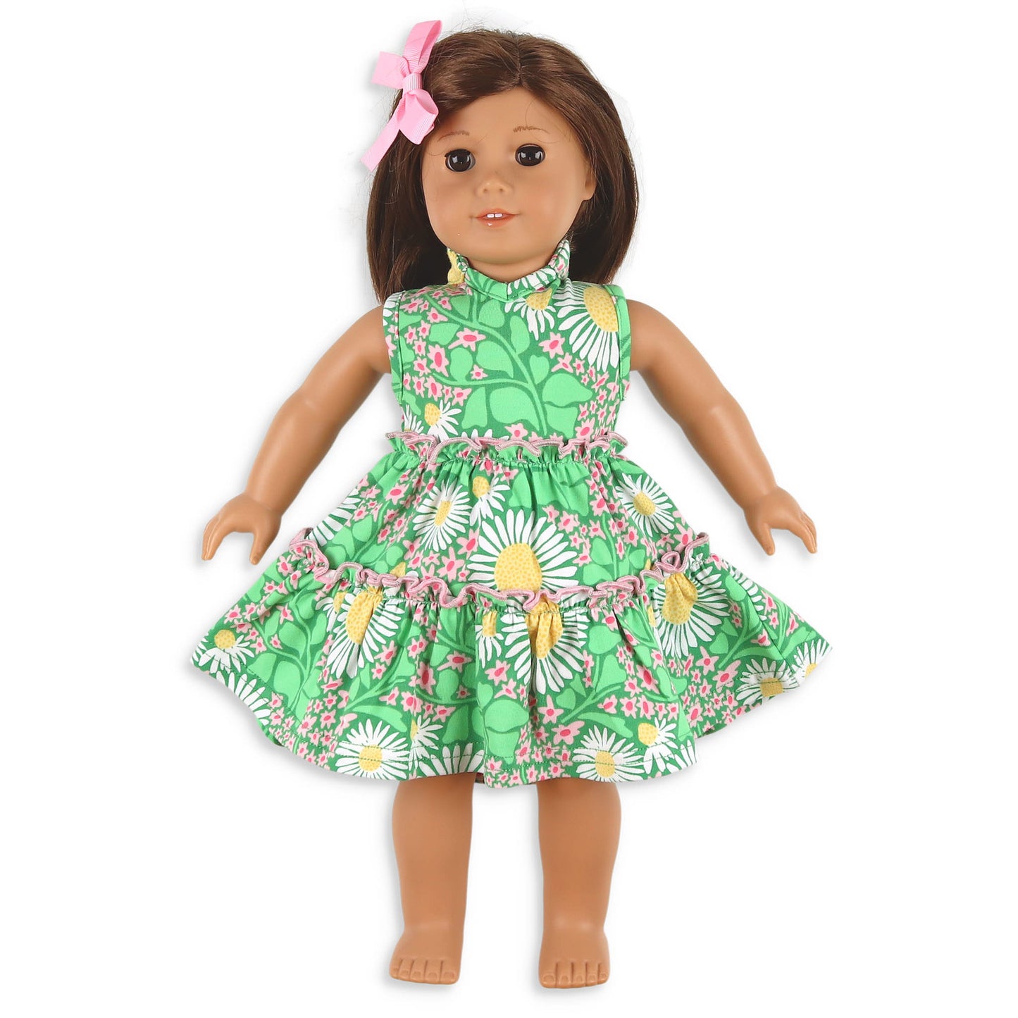 Green Meadow Tier Dress - Doll