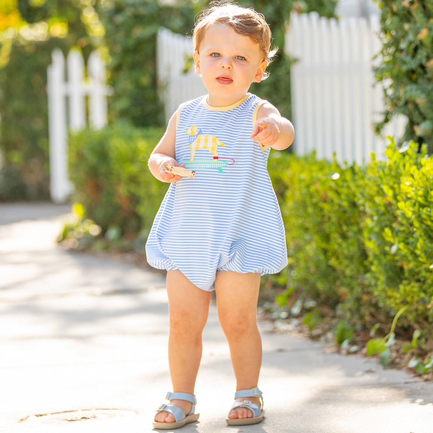 Boys Applique Bubble - Hang Ten