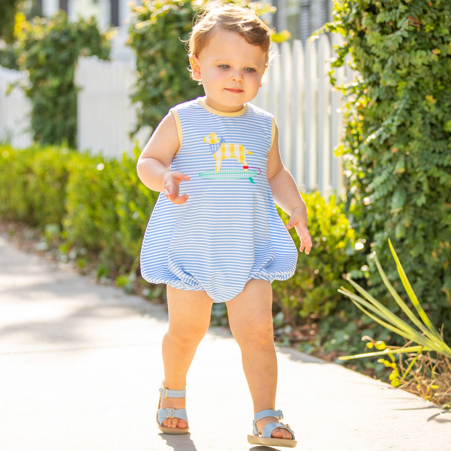 Boys Applique Bubble - Hang Ten
