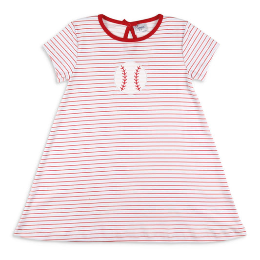 Girls Pima Play Dress - Home Run