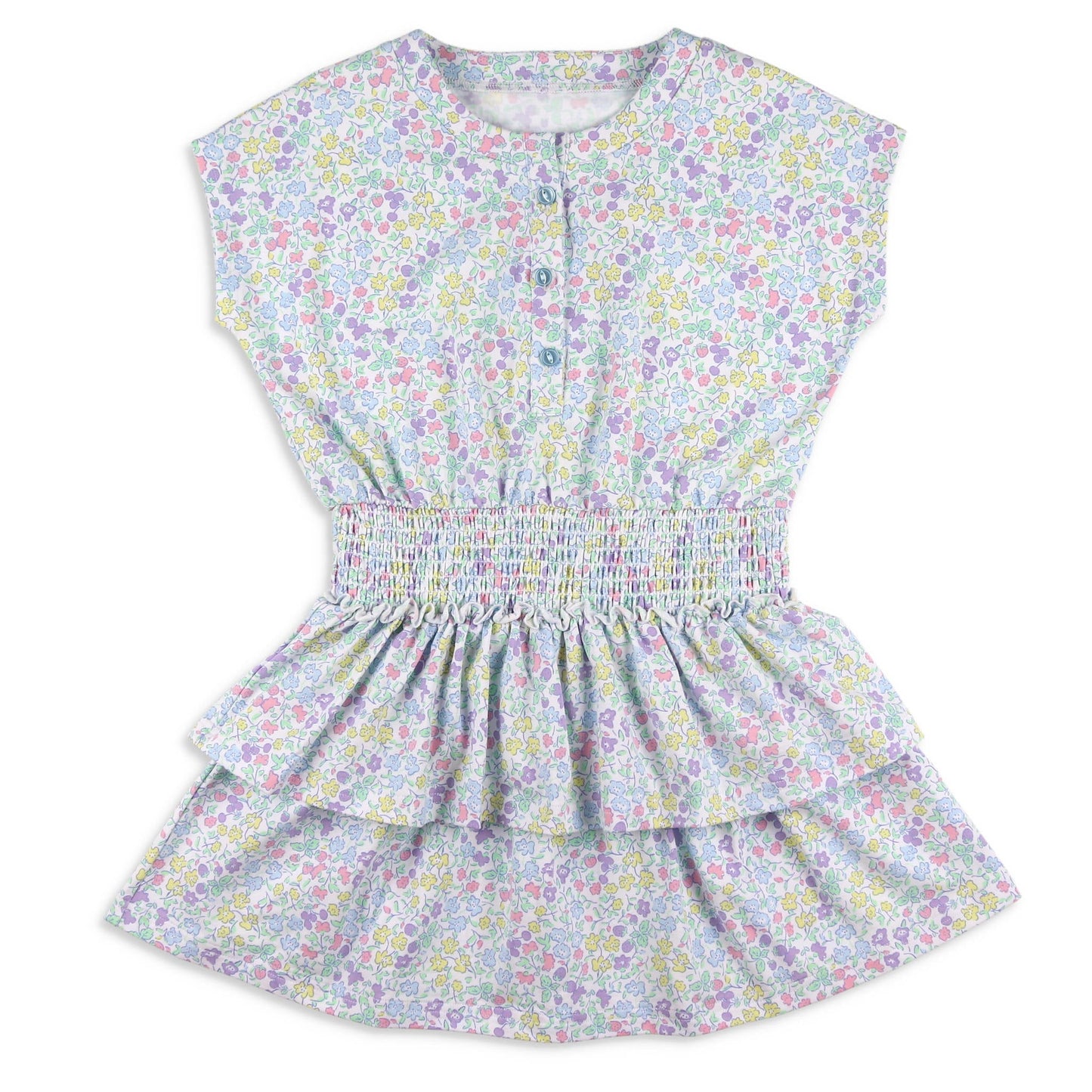 Girls Smocked Waist Dress - Kiawah (SAMPLE)