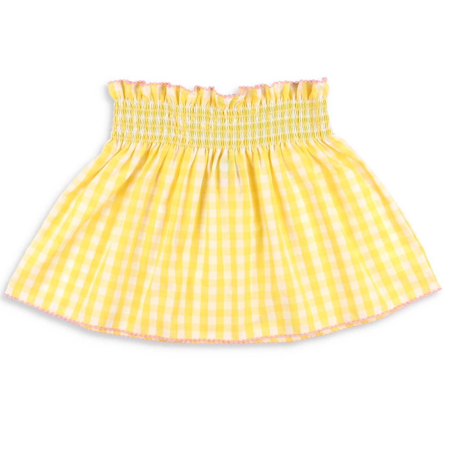 Girls Smocked Mae Skirt - Lemonade