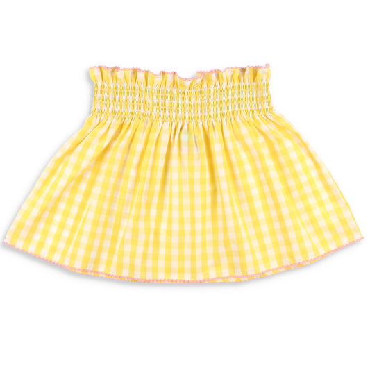 Girls Smocked Mae Skirt - Lemonade