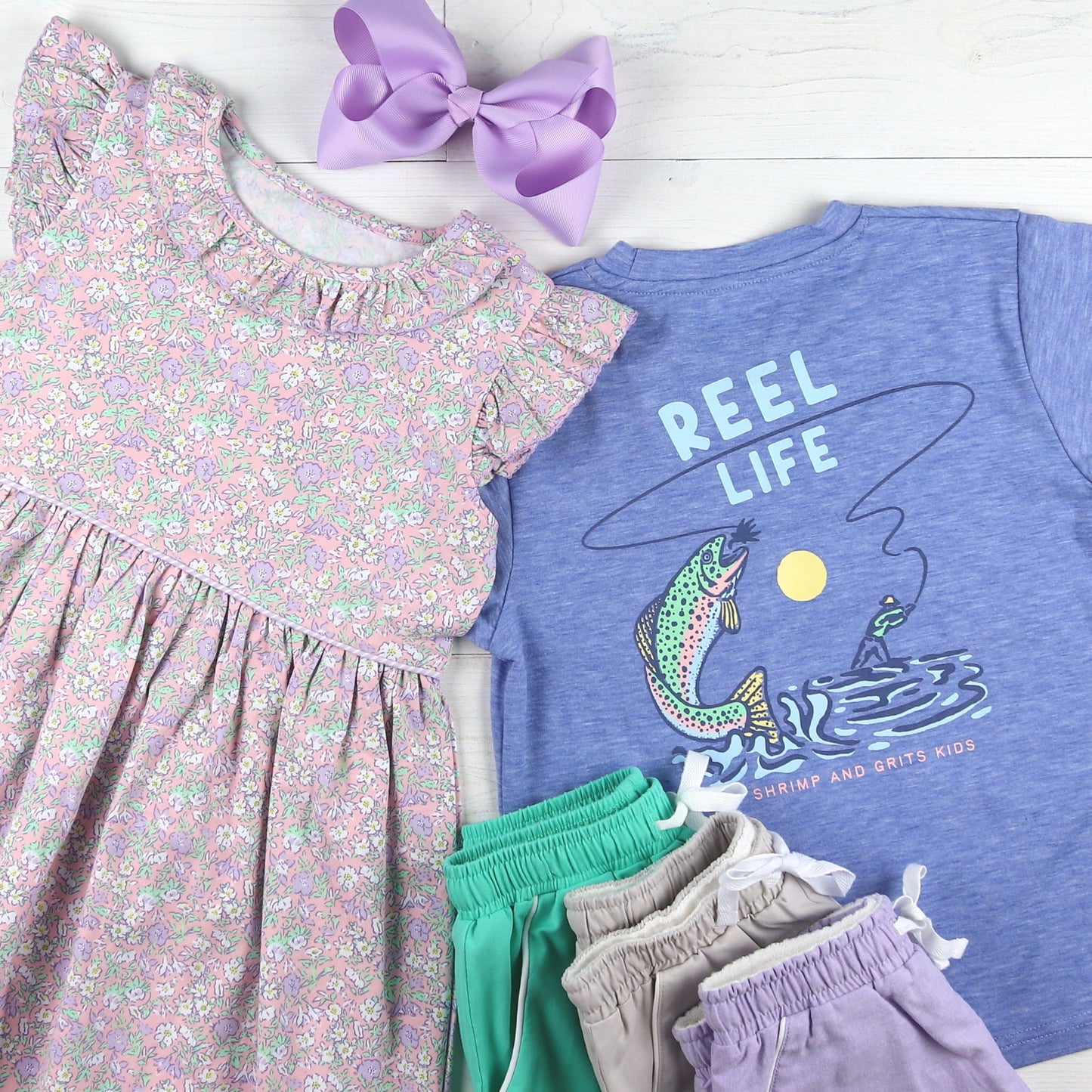 Girls Ruffle Dress - Rosemary Beach