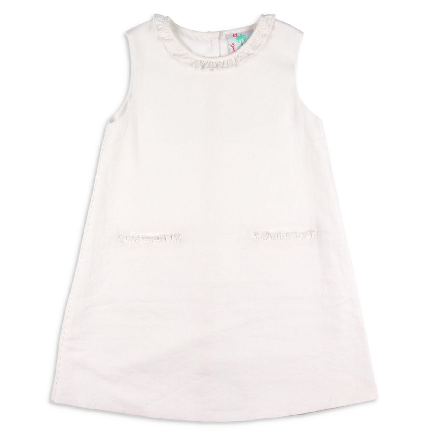 Girls Evelyn Dress - Linen