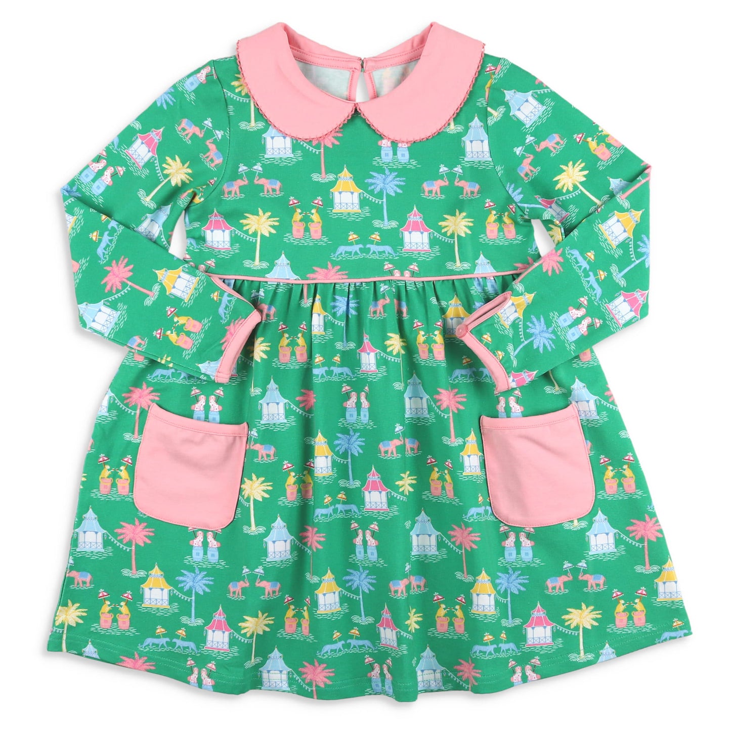 Girls Samantha Dress - Mahjong