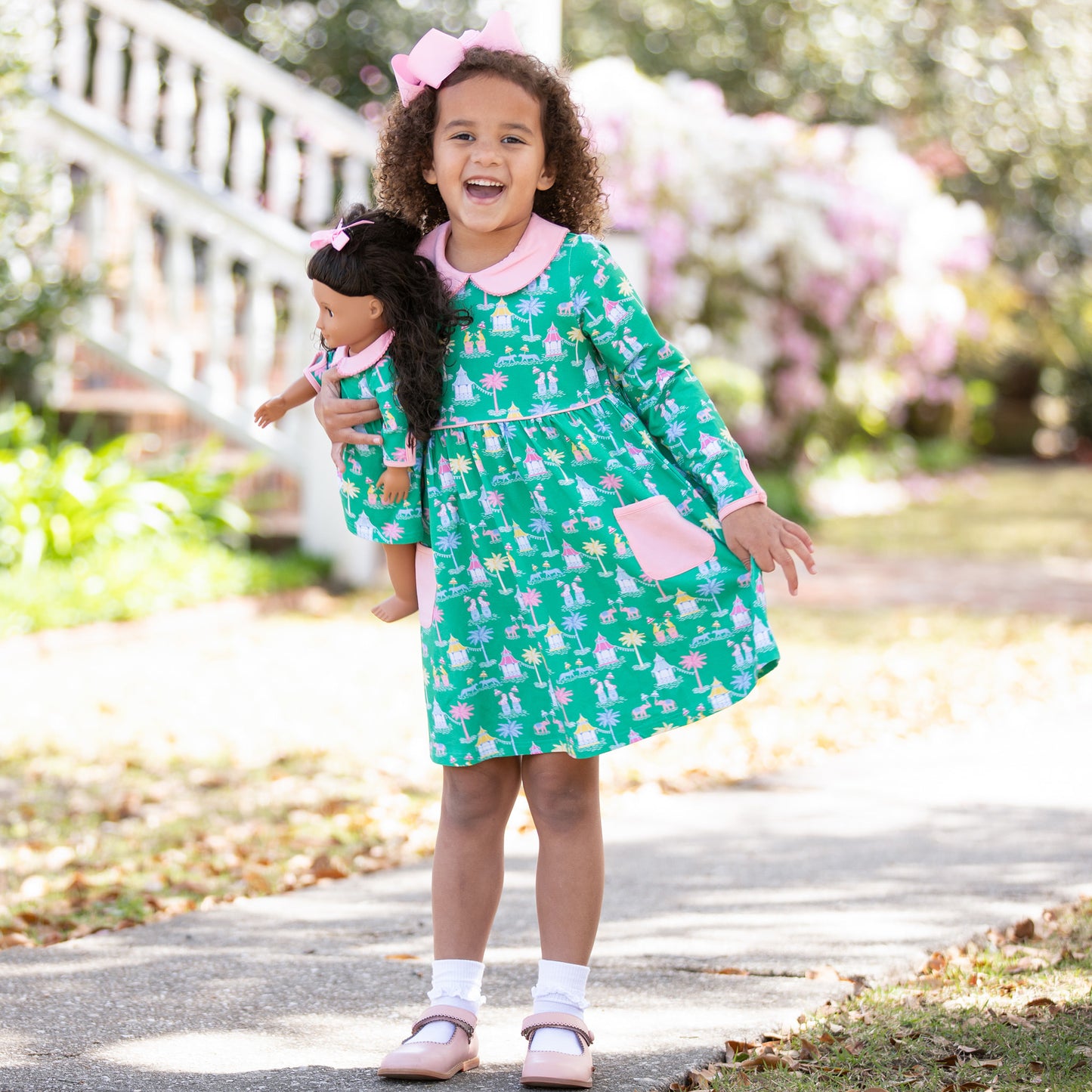 Girls Samantha Dress - Mahjong