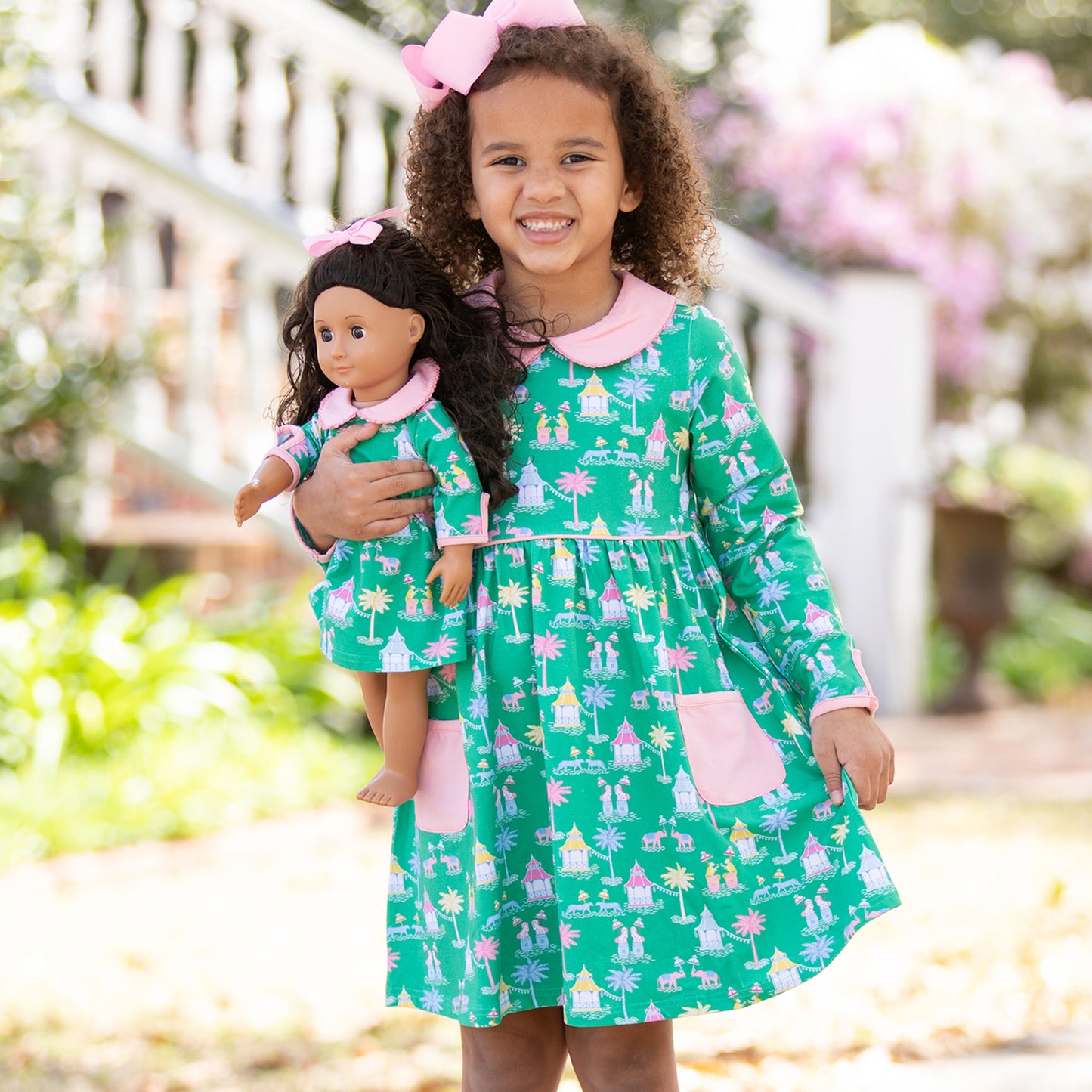 Girls Samantha Dress - Mahjong