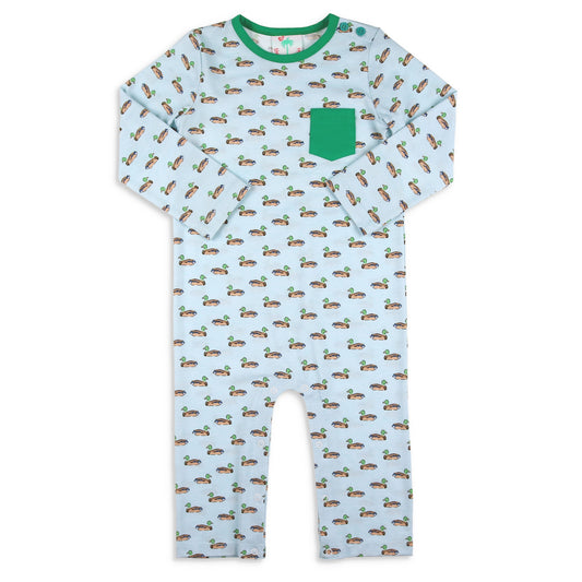 Boys Pocket Romper - Mallards