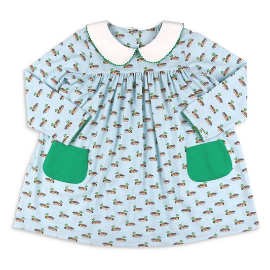 Girls Collar Dress - Mallards