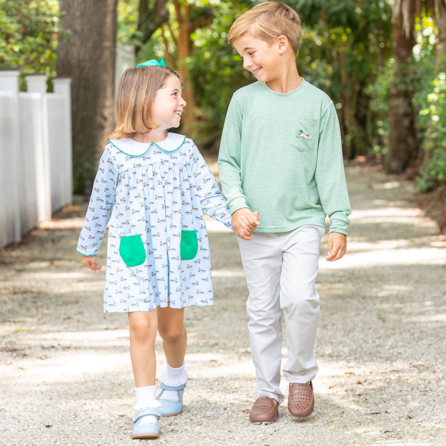 Girls Collar Dress - Mallards