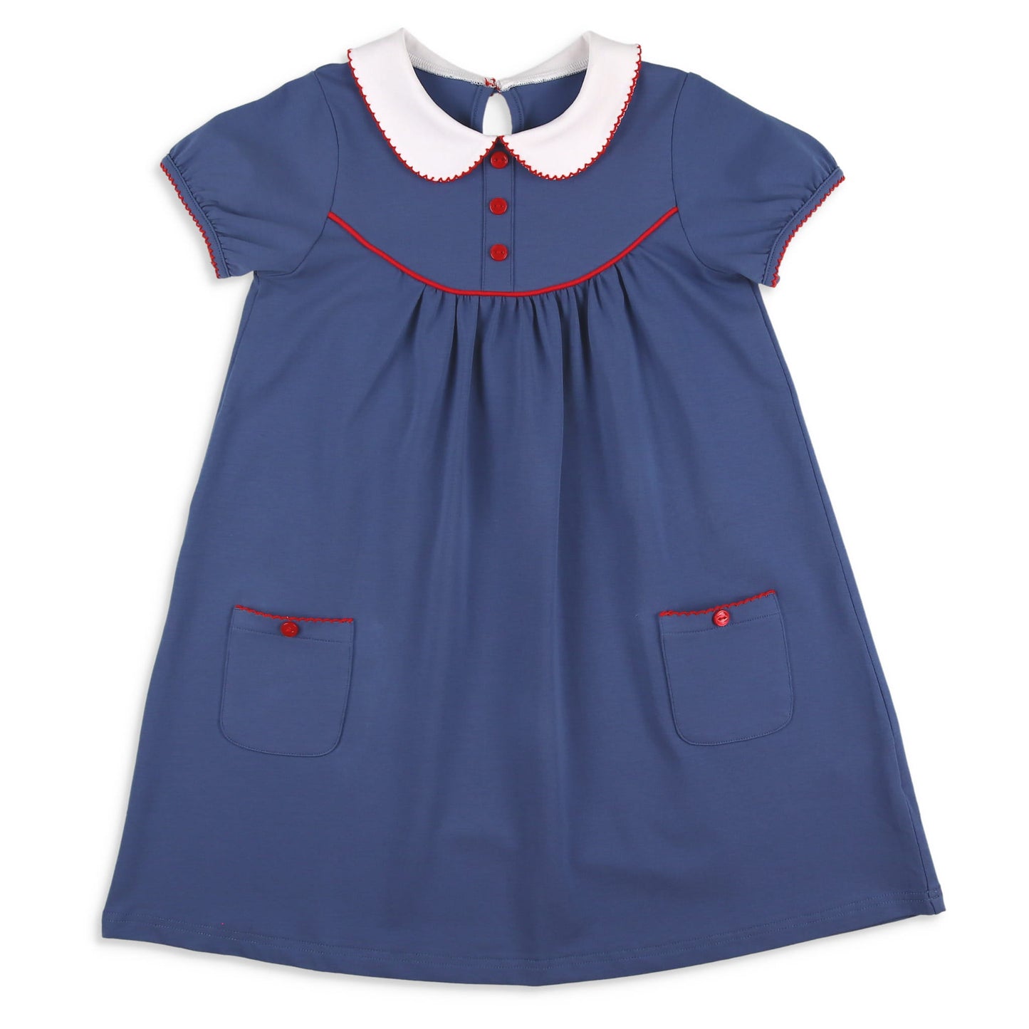 Girls Eloise Dress - Midnight Blue Madeline