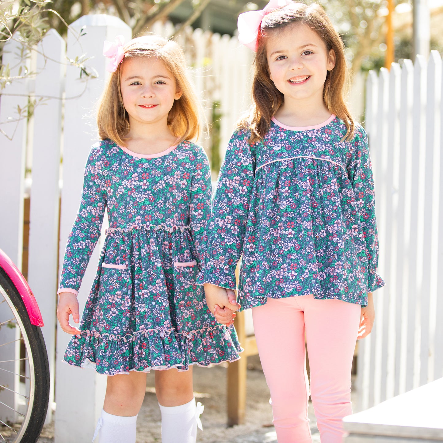Girls Top - Midnight Poppy