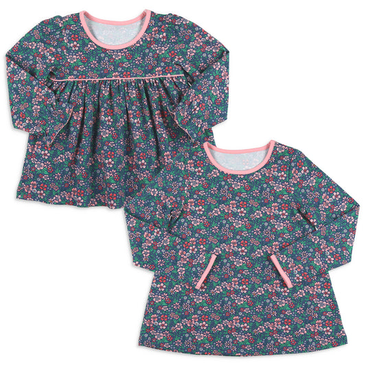 Girls Top - Midnight Poppy