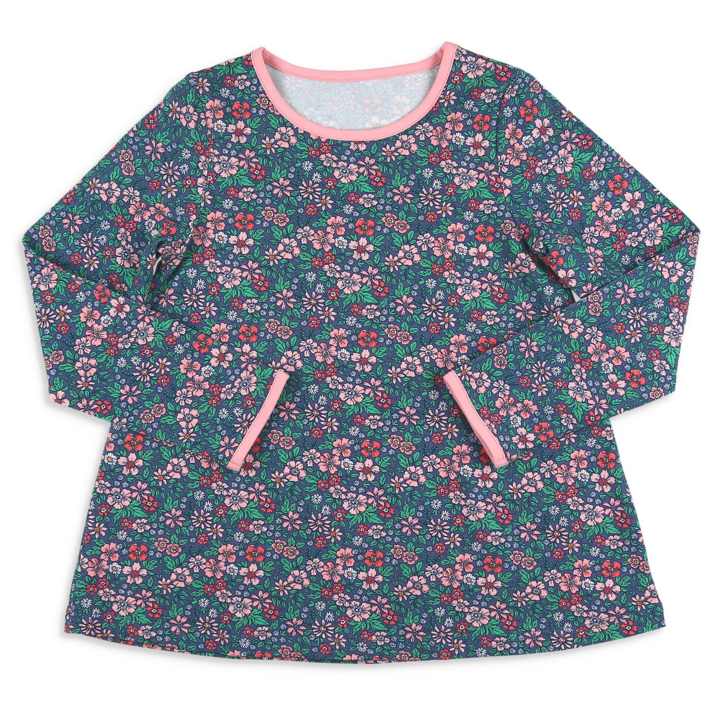 Girls Top - Midnight Poppy