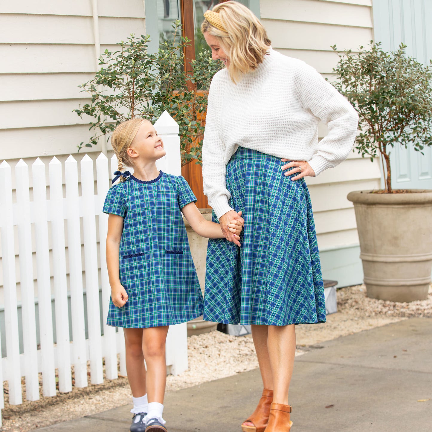 Womens Circle Skirt - Midnight Tartan