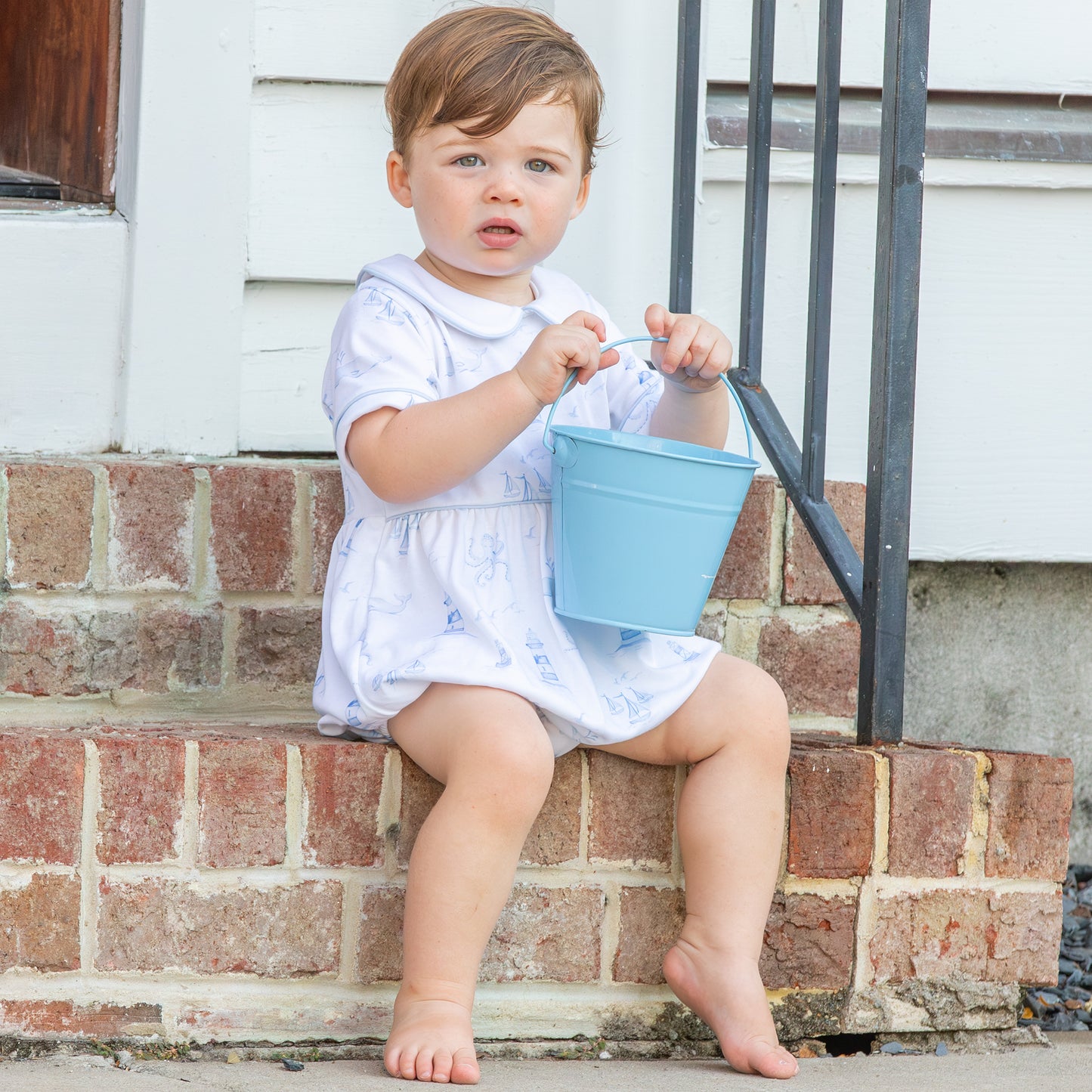 Nautical Toile Pima Bubble