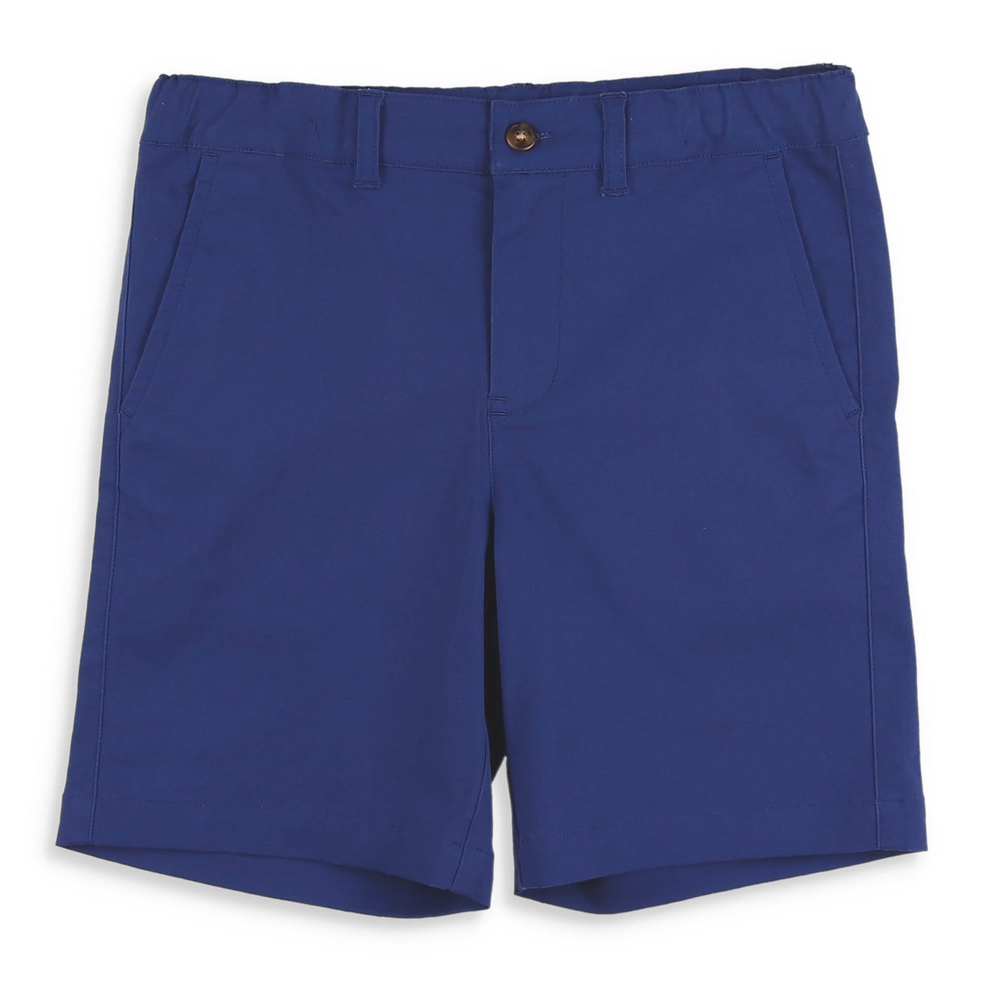 Navy Button Shorts