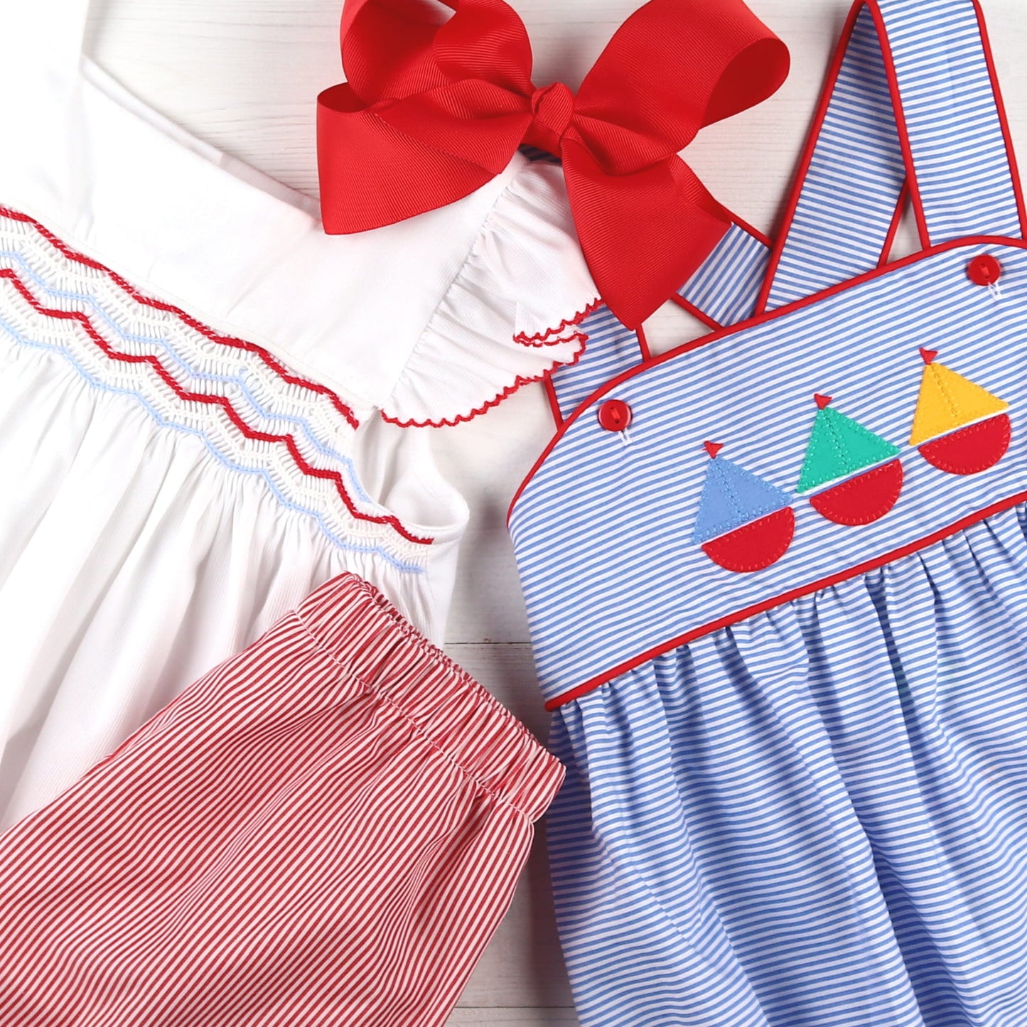 Boys Applique Bubble - Set Sail