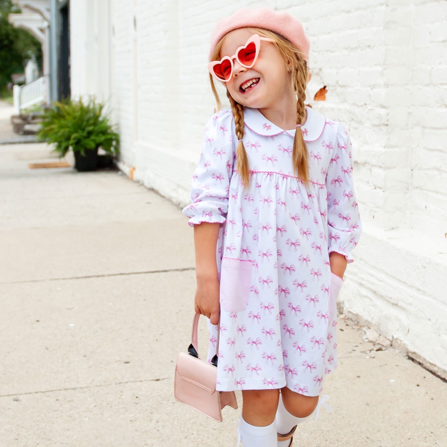 Blushing Beauty Pima Collared Dress