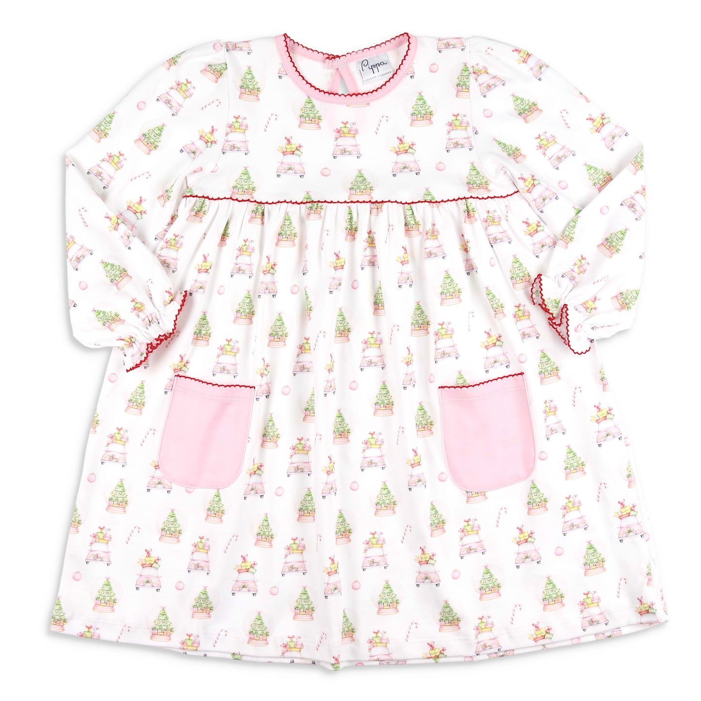 Pink Christmas Pima Dress