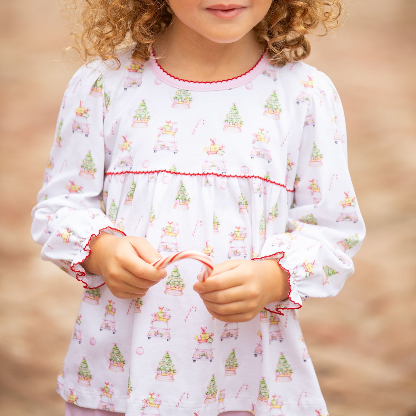 Pink Christmas Pima Set