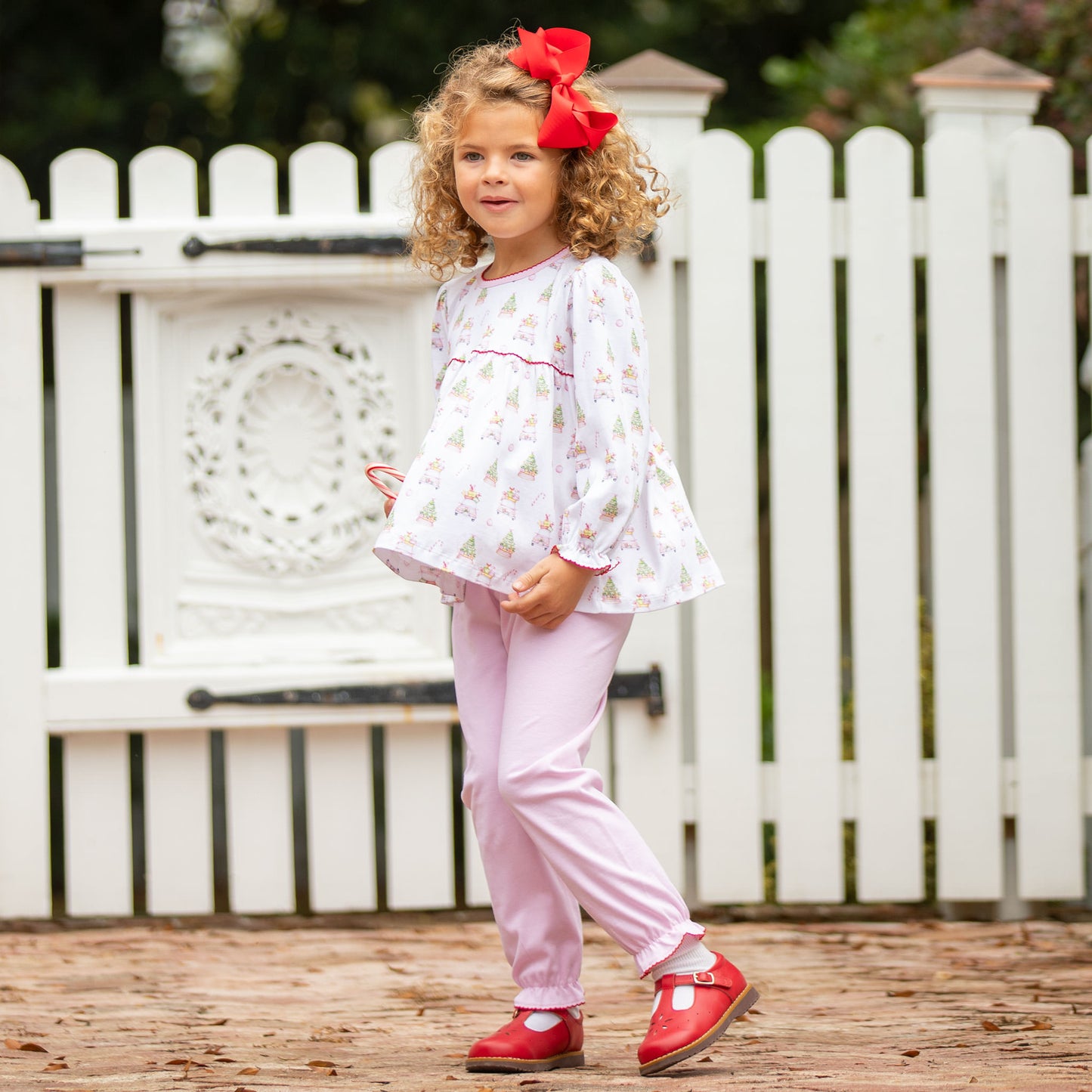 Pink Christmas Pima Set