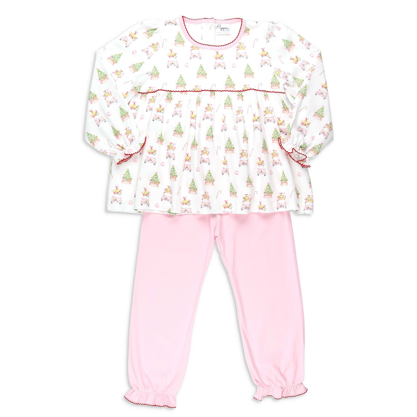 Pink Christmas Pima Set