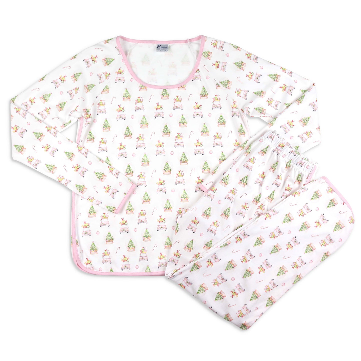Pink Christmas Pima Women's Loungewear