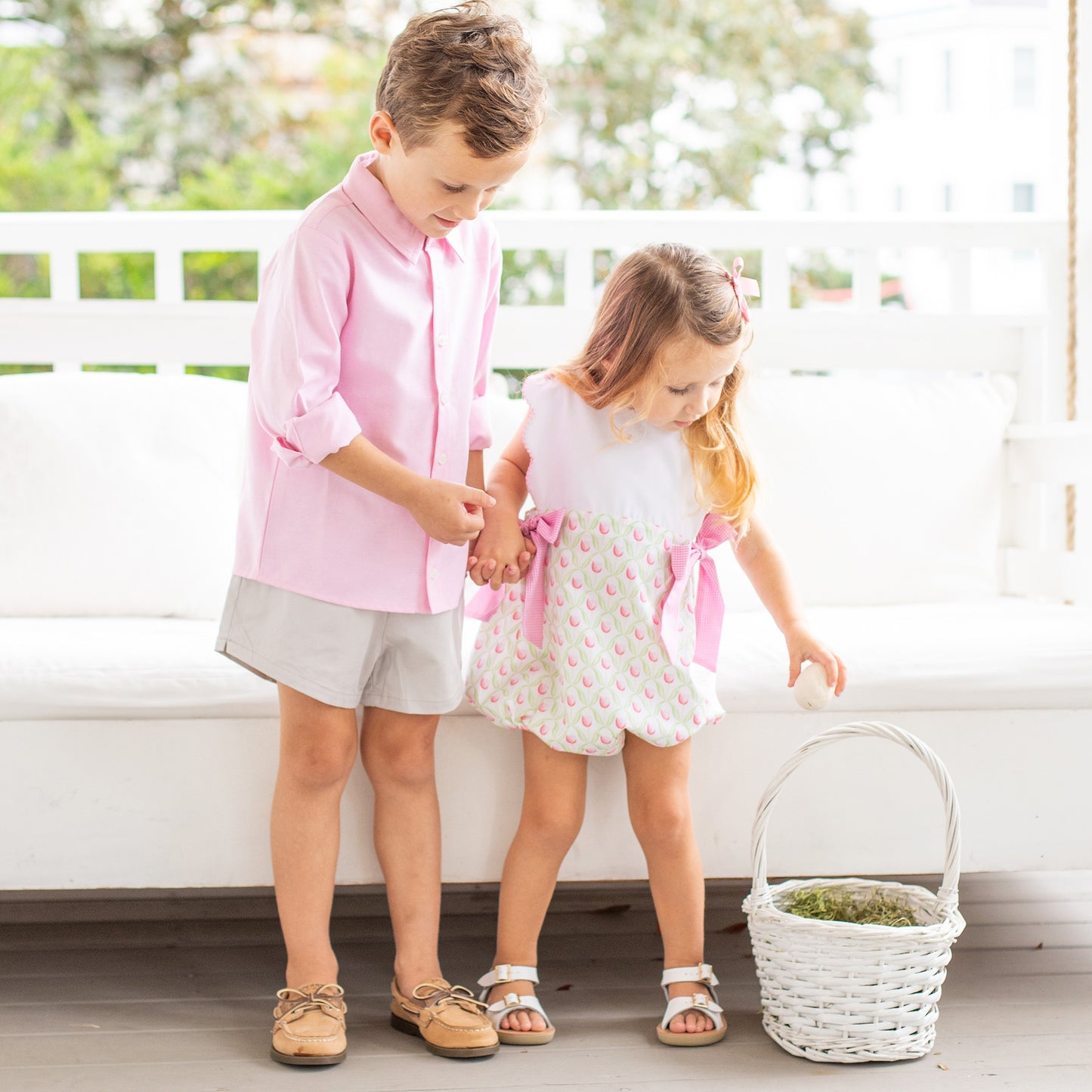 Boys Oxford Button Down - Palmetto Pink