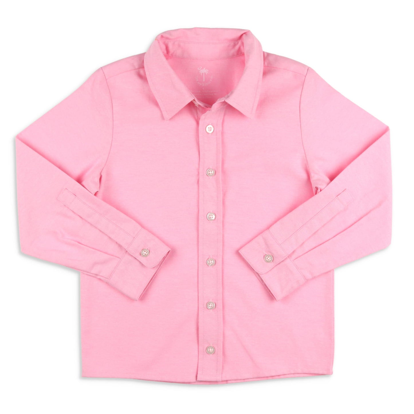 Boys Oxford Button Down - Palmetto Pink