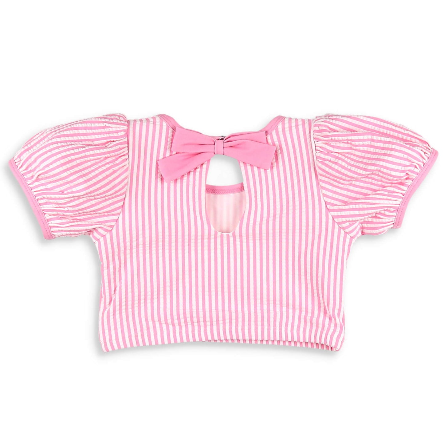 Pink Seersucker Splash Bikini