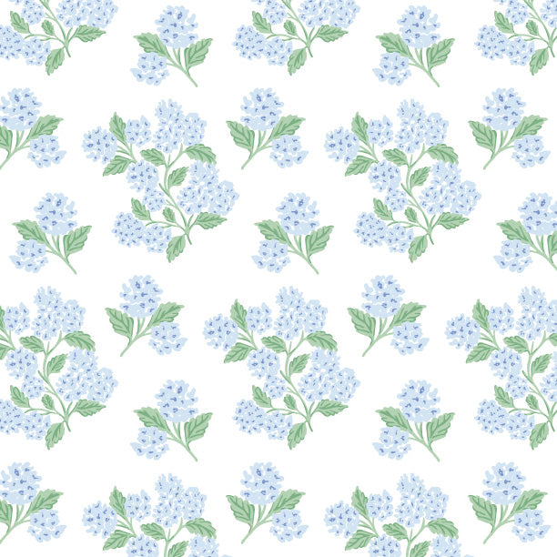 Womens Pima Gown - Hydrangea