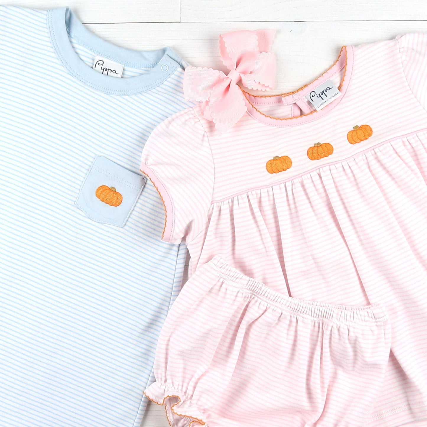 Girls Pima Play Set - Pumpkins