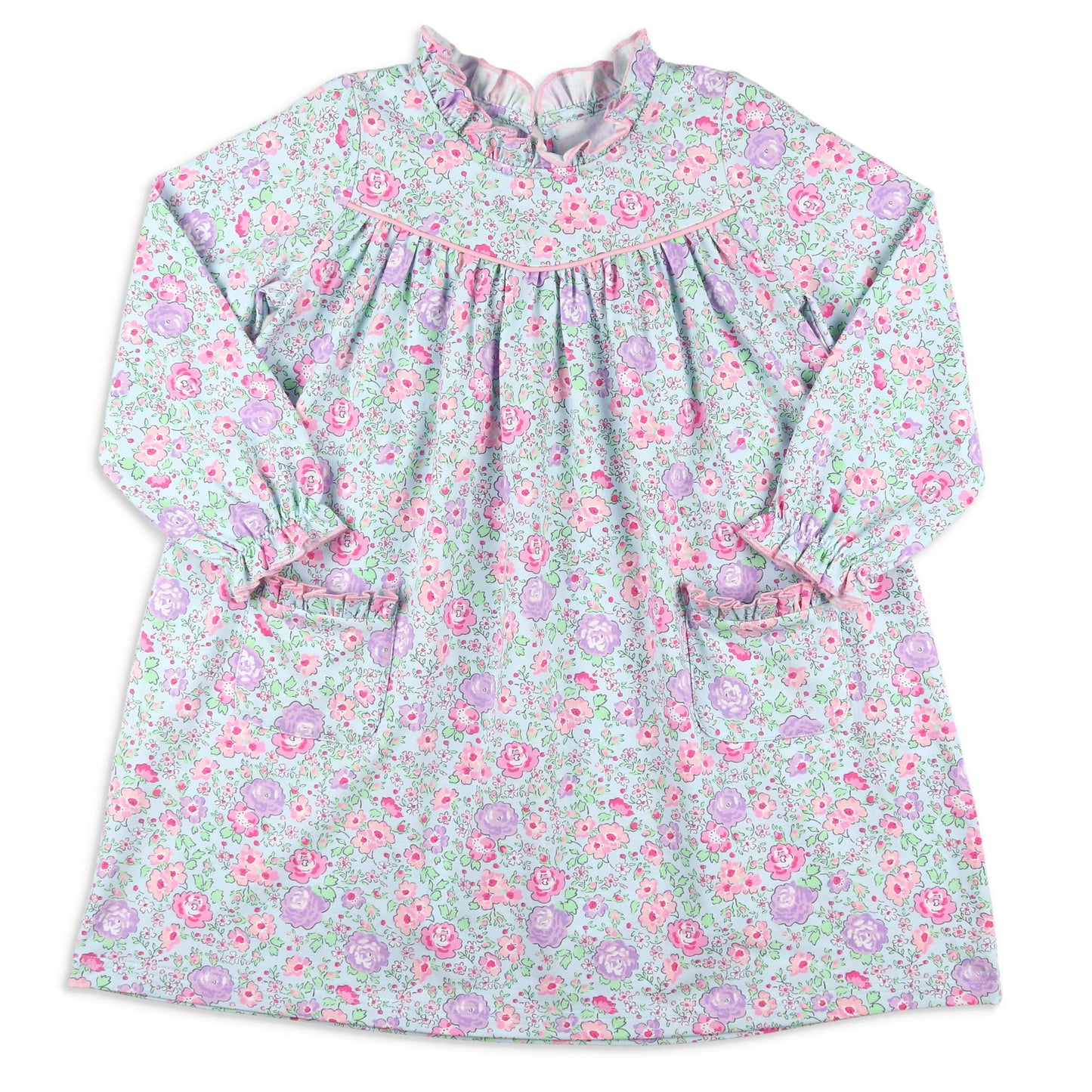 Girls Pocket Dress - Posy Petals