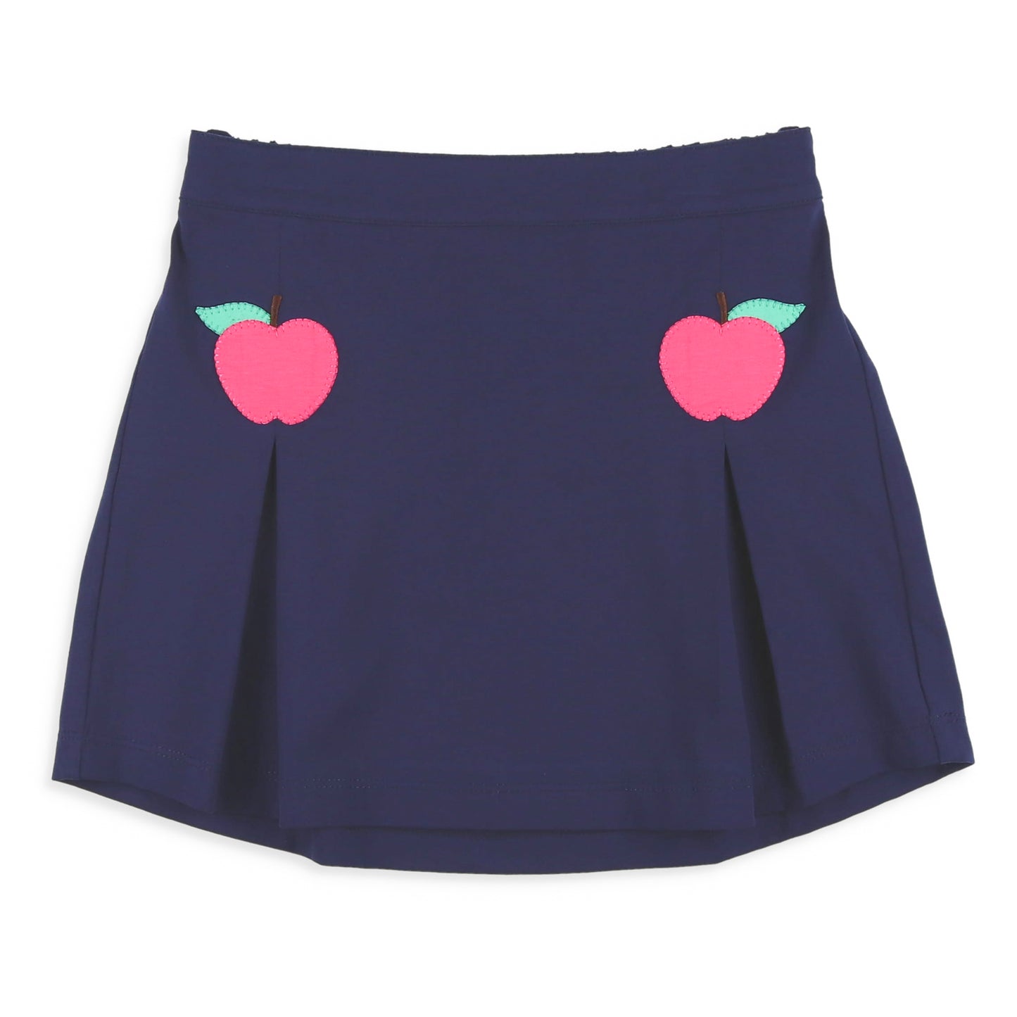 Girls Pleated Skirt - Preppy Apples