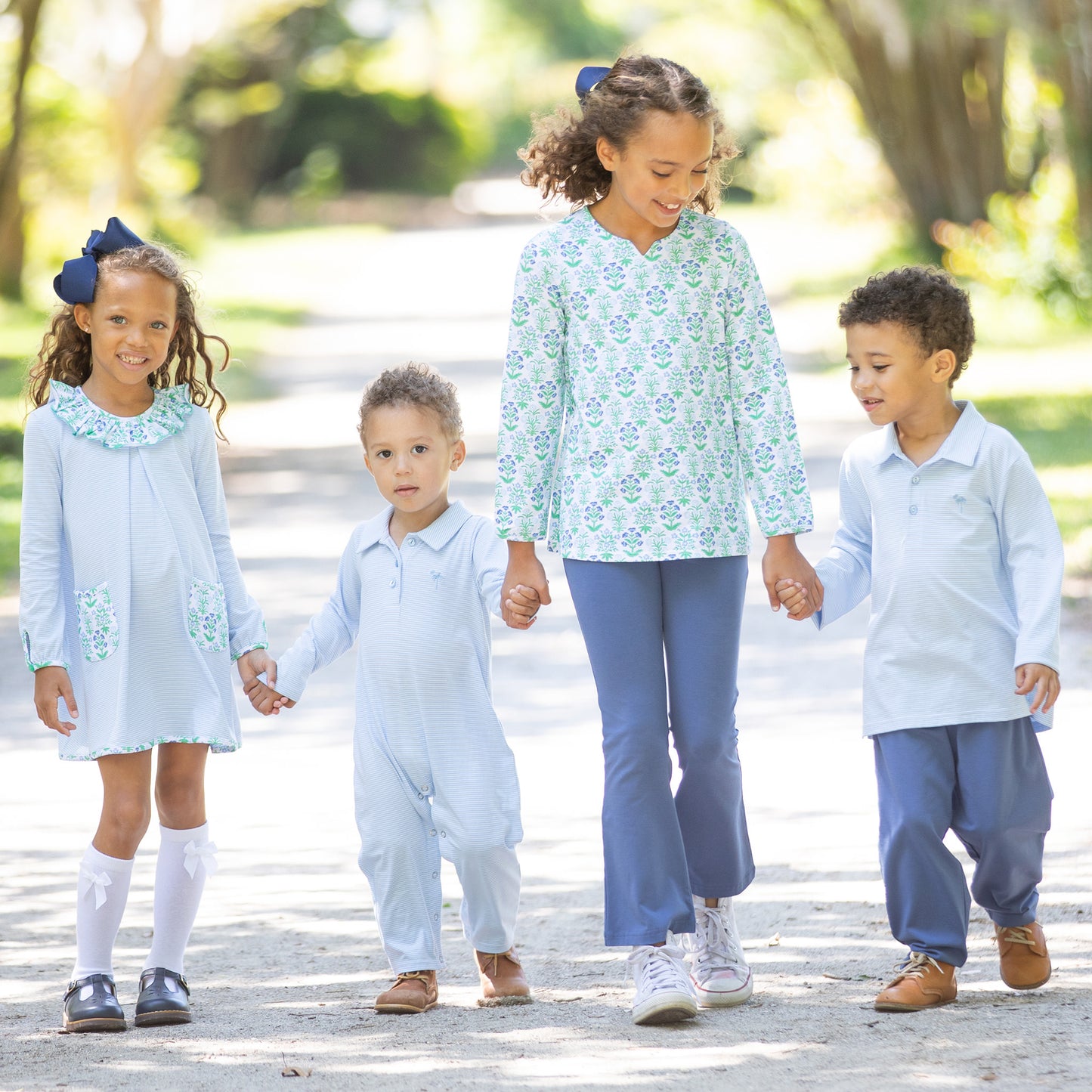 Boys Polo - Preppy Blue Stripe