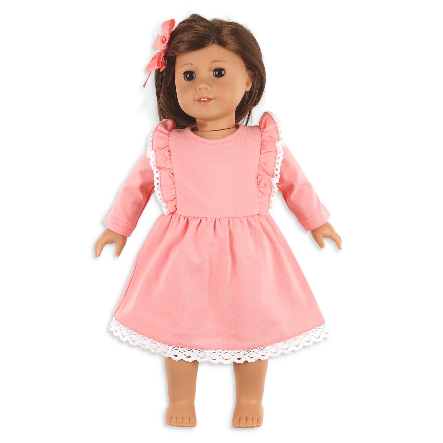Pretty in Pink Flutter Dress - Doll Dress