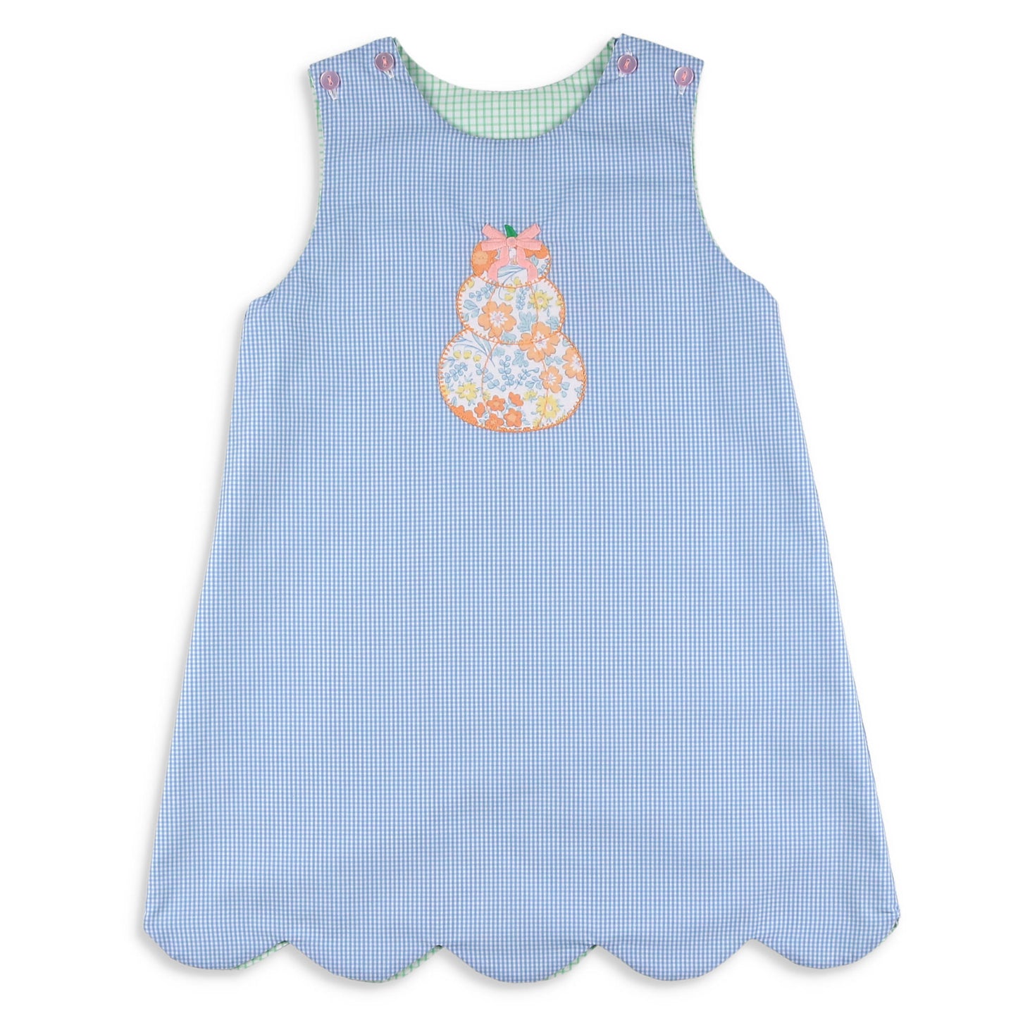 Girls Reversible Jumper - Pumpkin / Santa