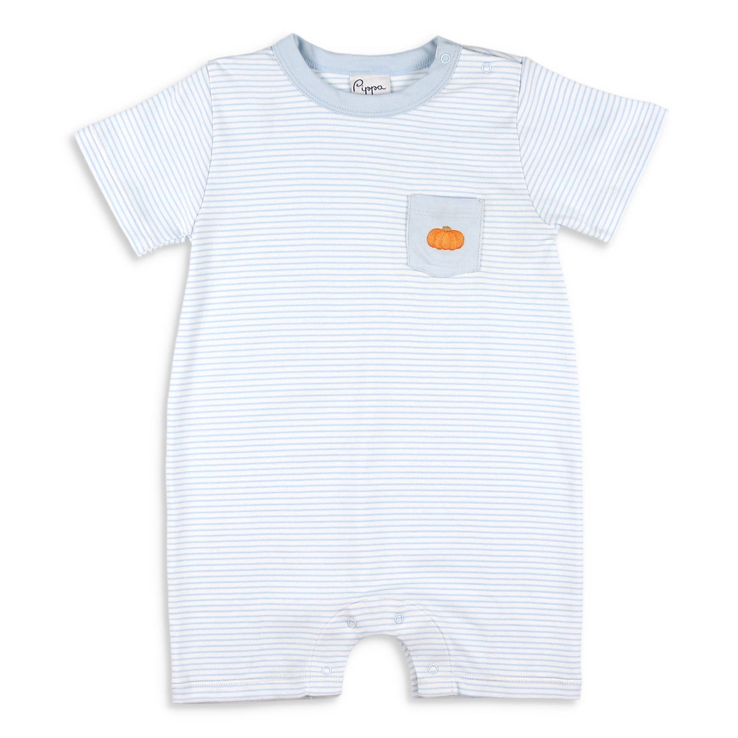 Boys Pima Romper - Pumpkins