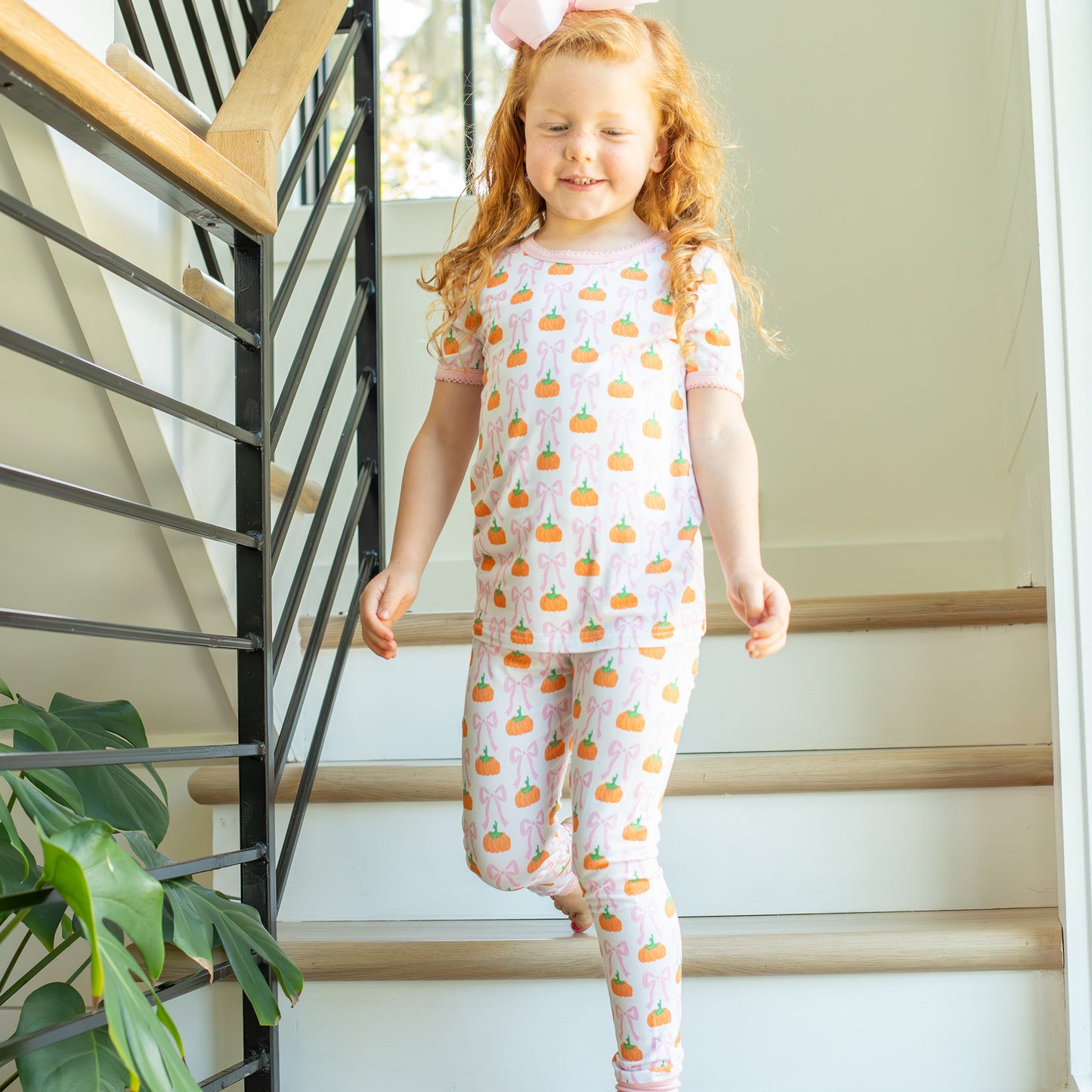 Girls Bamboo Loungewear - Pumpkins