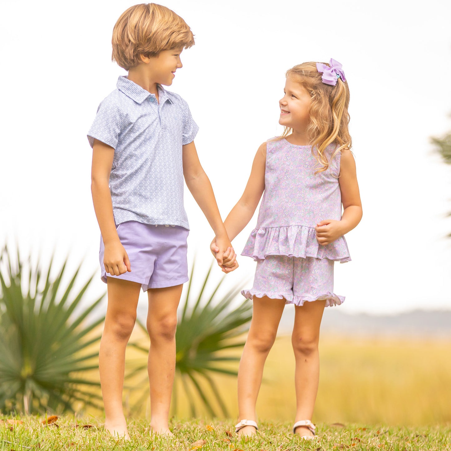 Girls Ruffle Set - Rosemary Beach