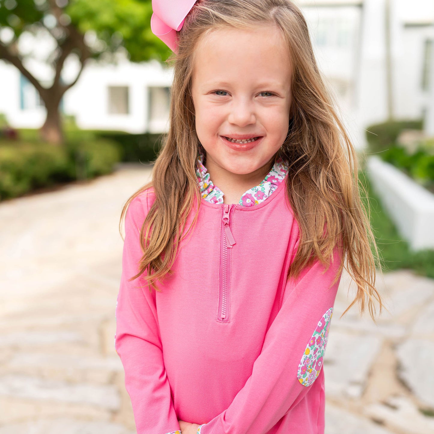 Girls Quarter Zip - Razzleberry