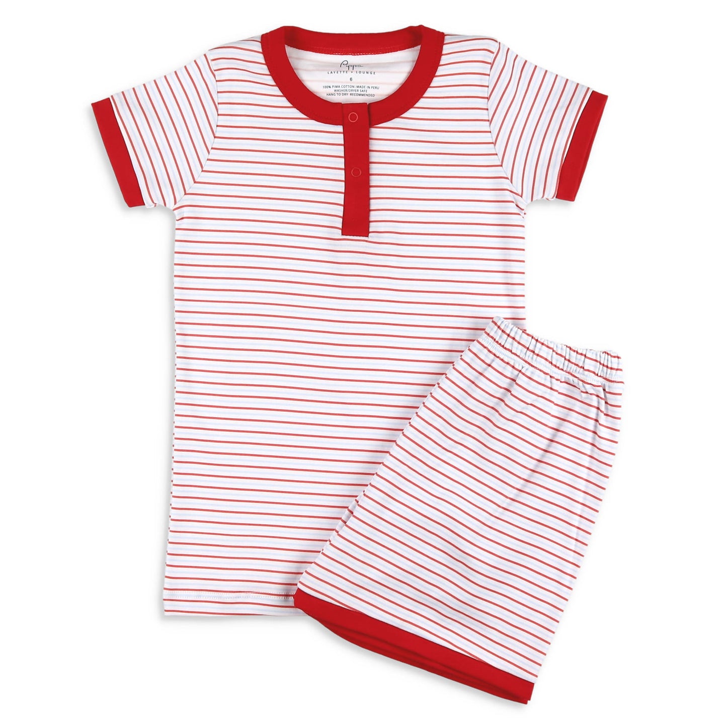 Unisex Pima Childrens Loungewear - Red, White, & Blue