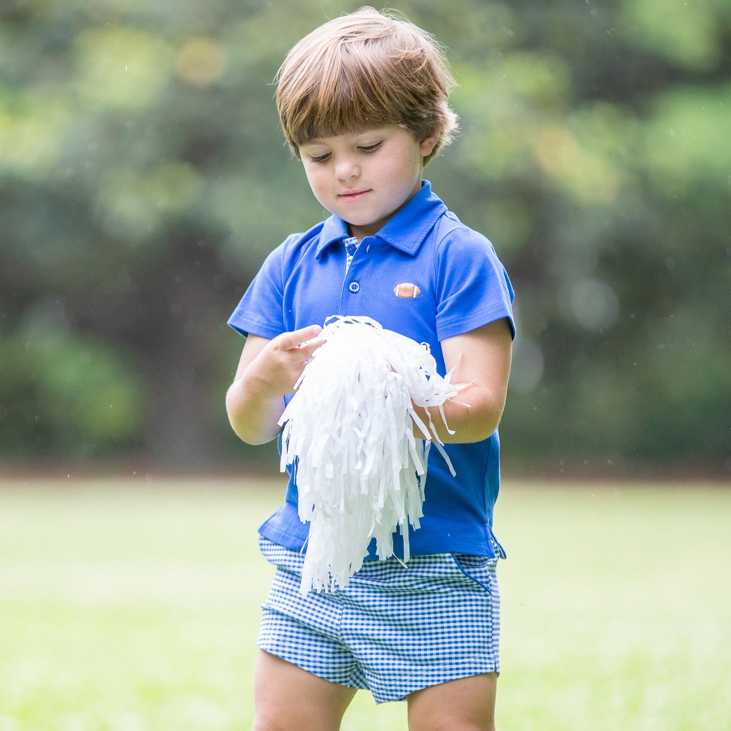 Boys Gameday Polo - Royal Blue