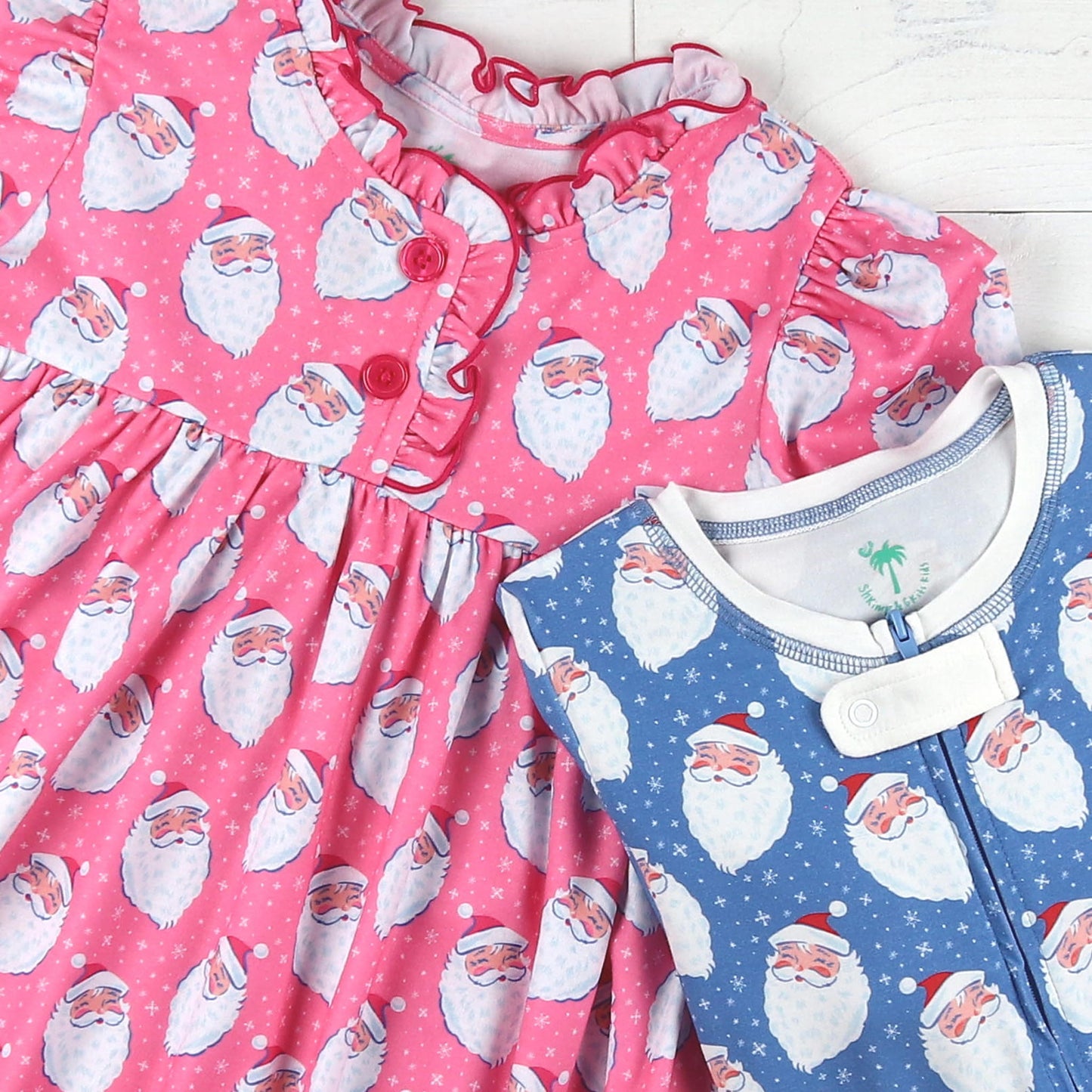 Boys Bamboo Onesie - Santa