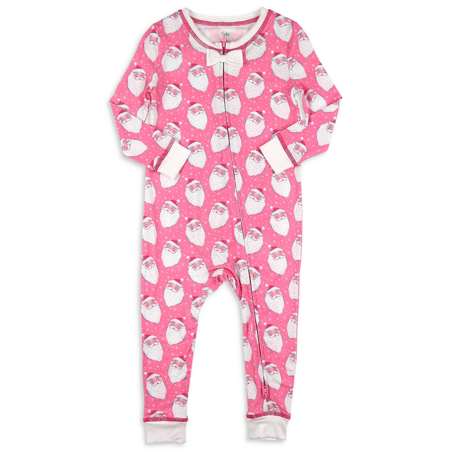 Girls Bamboo Onesie - Santa