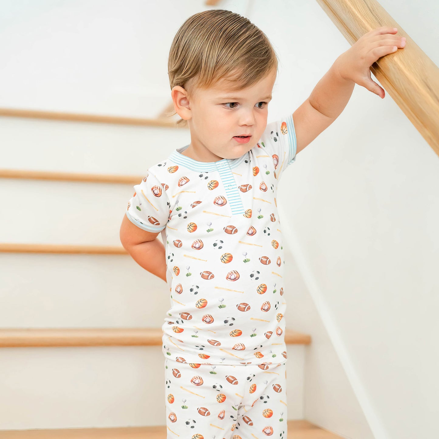 Sports Pima Blue Stripe Loungewear